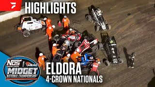 𝑯𝑰𝑮𝑯𝑳𝑰𝑮𝑯𝑻𝑺 USAC NOS Energy Drink National Midgets  Eldora Speedway  4Crown Nationals  9212024 [upl. by Marozas]