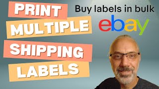 Ebay Bulk Shipping Label Tool  How to Print Multiple Shipping Labels on Ebay  Buy Labels in Bulk [upl. by Kendal]