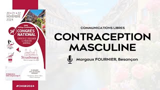 CNGE 2024  Contraception masculine  Margaux FOURNIER [upl. by Atteuqehs]