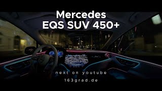 Mercedes EQS SUV by Night in Hamburg [upl. by Mufinella852]