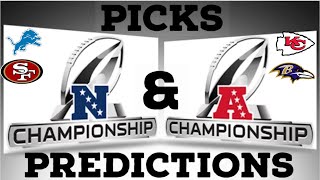 2024 NFL CONFERENCE CHAMPIONSHIP PICKS AND PREDICTIONS [upl. by Travus]