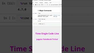 Magic Commands in Jupyter Notebook  Jupyter Tips amp Tricks jupyternotebook [upl. by Ahs]