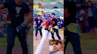 💥😱MAJU versus EL TORO Peruano🐮 maju boxeo pelea bolivia peru tinku takanakuy [upl. by Nivlak8]