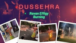 “Dussehra Celebration 2024  Ravan Effigy Burning Fun FamilyFestivities Dussehra2024 RavanDahan [upl. by Akemed232]