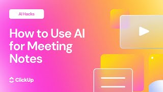 How to use AI for Meeting Notes  Productivity Hack [upl. by Esilehc]