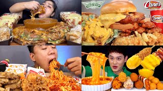 POPULAR FAST FOOD MEAL MUKBANG  SATISFYING HUGE BITES [upl. by Eerot475]