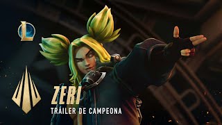 Zeri la Chispa de Zaun  Tráiler de campeona  League of Legends [upl. by Tollmann]