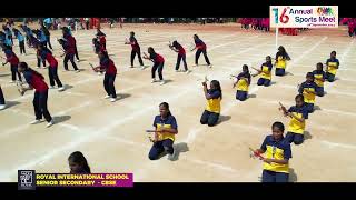 Royal International School  Lezim Dance Performance  16th Annual Sports Meet 2024 [upl. by Simonette760]