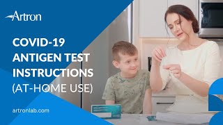 COVID19 Antigen Test Instructions for AtHome Use Artron Laboratories [upl. by Sofie518]