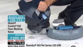 iRobot Scooba 350 FloorWashing Robot [upl. by Dynah]