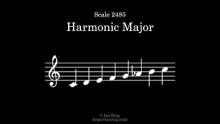 Scale 2485 Harmonic Major [upl. by Verda633]