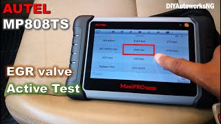 How to Test Electronic EGR Valves  Honda EGR valves  with Active Scan Tool Autel MP808TS P0401 [upl. by Anissej30]