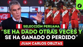 Oblitas habla sobre quotINVITADOSquot en la delagación de la selección peruana quotEso lo maneja la FPFquot [upl. by Eirahs]