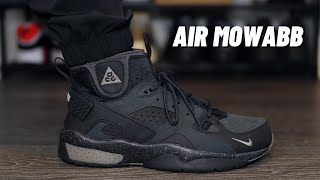 Nike Huarache ACG Air Mowabb Black On Feet Review [upl. by Lesli]