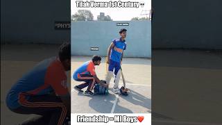 Tilak verma 1st ever international century❤️Sky sportsmanship Moment🥹 shorts cricket [upl. by Bancroft476]