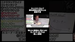 明らかにウィルソンテソーロに展開が向く。レモンポップには厳しい 競馬 チャンピオンズカップ 藤田信二 [upl. by Aurelio700]