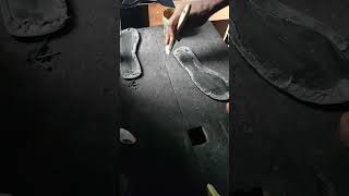 ladies leather slippers diy how trendingshorts [upl. by Amar331]