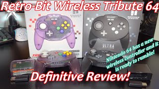 RetroBit Wireless Tribute 64 Review Rumble Comes To Wireless N64 Gaming [upl. by Averil]