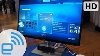 Xi3s Piston Modular PC custom UI eyeson  Engadget [upl. by Sikko]