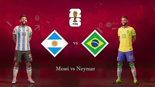 🇦🇷 Argentina vs Brazil 🇧🇷  FIFA WORLD CUP 2026   Ft Messi vs Neymar [upl. by Allyce]