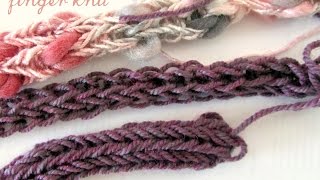 Finger Knit  come fare il tricotin con le dita [upl. by Ettelohcin]