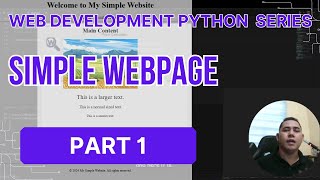 Web Development Series 1 Creating a Simple Webpage using HTML [upl. by Theone]