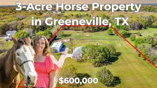 Stunning 3Acre Horse Property with Modern Farmhouse  Fully Updated Close to Dallas [upl. by Bryana]