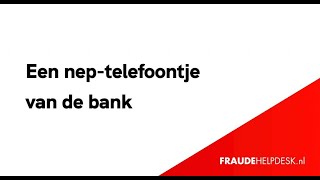 Gebeld door een medewerker van de bank Laat je niet verleiden jouw geld veilig te stellen [upl. by Dione233]