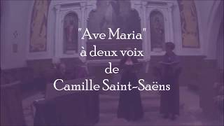 Ave Maria pour 2 voix de SaintSaëns Trio quotPasdeDeuxquot St RémylèsChevreuse 20 oct 2017 [upl. by Chavez259]