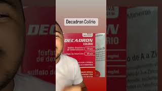 Decadron colirio serve pra ouvido [upl. by Edvard241]