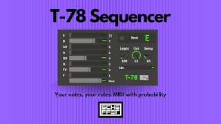 T78 Sequencer  Max for Live Ableton [upl. by Aivirt]