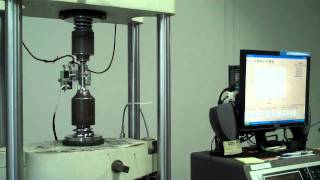 Tensile Testing a Stainless Steel Tensile Specimen [upl. by Ellevel895]