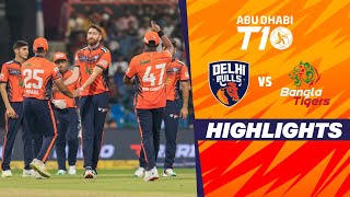 Bangla Tigers vs Delhi Bulls  Abu Dhabi T10  Match 13  Highlights  JioCinema amp Sports18 [upl. by Tillion]