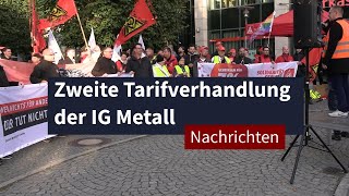 Zweite Tarifverhandlung der IG Metall I LZ TV Nachrichten [upl. by Boyse]