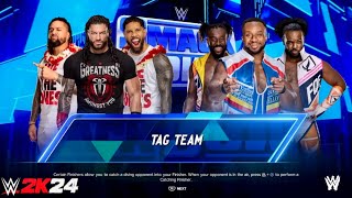 WWE2k24 The bloodline vs New day  tag team match wwe wwe2k24 [upl. by Yorled]