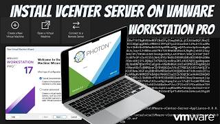 Install vCenter Server on VMware Workstation Pro vmware vmwareworkstation vcenter [upl. by Goodard]