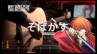 「そばかす」SOBAKASU is far better than New OP Samurai X  Fingerstyle Guitar TAB [upl. by Autum813]