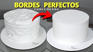 Cómo Hacer Bordes Perfectos En Una Torta Con Crema Chantilly ChantiNido💖 [upl. by Arianne]