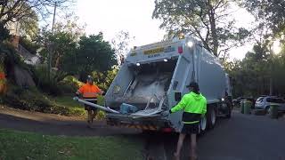 Isuzu Rear Loader Crushing Bulk Waste 1 [upl. by Judith]