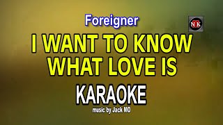 I Want To Know What Love Is  new mix KARAOKEnuansamusikkaraoke [upl. by Adelric443]