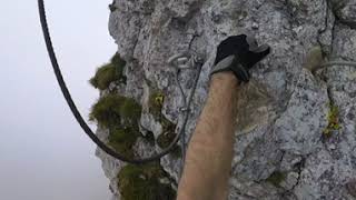 Class 5 section on Moléson Via Ferrata [upl. by Pavyer]