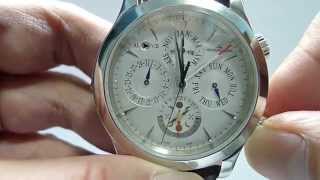 Jaeger Lecoultre Master Grand Reveil perpetual calendar  changing from Dec 31 to Jan 1 [upl. by Tirma999]