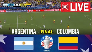 🔴Argentina vs Colombia LIVE  Final Copa América 2024 [upl. by Gaylene]