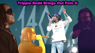 Trippie Redd Brings Out Polo G At Rolling Loud Performs Pop Out [upl. by Enyrat258]