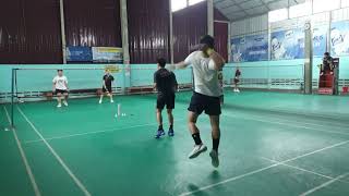 Badminton PB Jamur  Ahian  Erick vs Andri  Lion [upl. by Yentrac]