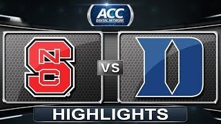 NC State vs Duke  2014 ACC Mens Basketball Tournament Highlights [upl. by Paik575]