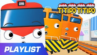 Titipo Song  Ten in the rail  Tayo the little bus  Train song [upl. by Atinnek444]