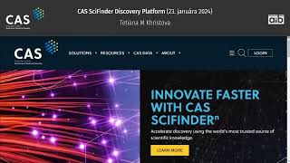 CAS SciFinder Discovery Platform training for NISPEZ members [upl. by Akkin]