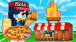 Building a PIZZA PARLOR in Minecraft [upl. by Nohsar]