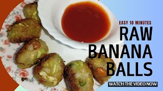 কাচকলৰ ৰেচিপি KaskolRaw banana balls Easy raw banana recipe😌 KitCraftown [upl. by Nodnarbal54]